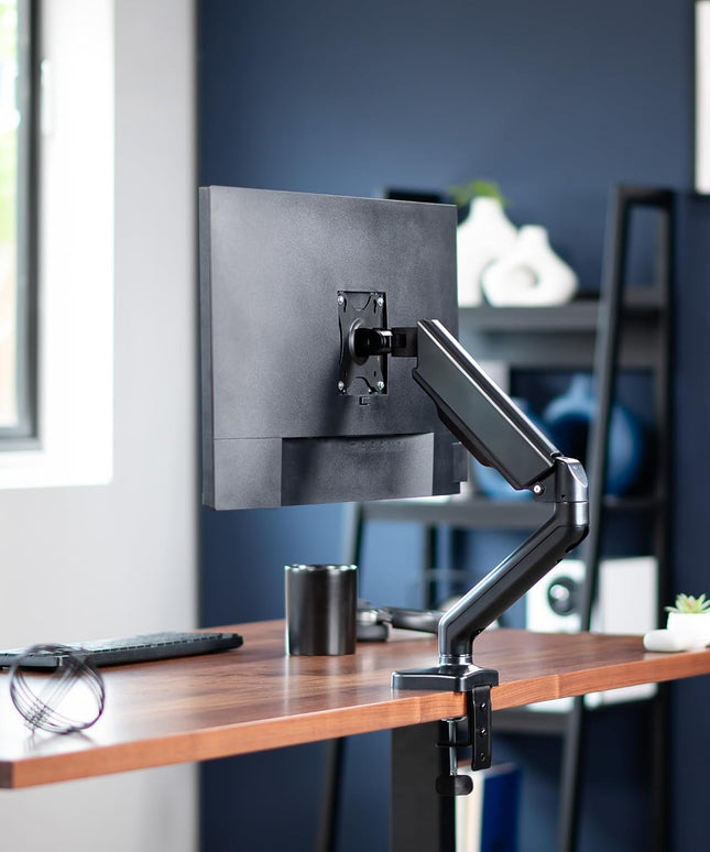 VIVO Single Monitor Desk Mount – Mechanical Arm, Fits 17–32" Screens, Height Adjustable, VESA Compatible – STAND-V001O