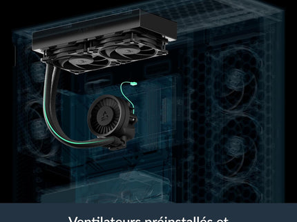 ARCTIC Liquid Freezer III Pro 240 AIO CPU Liquid Cooler – 240mm, 38mm Radiator, VRM Fan, AM5/AM4 & LGA1851/1700 – Black