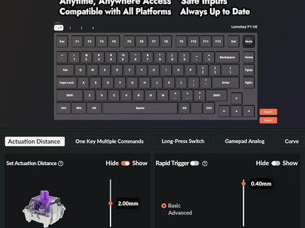 P1 HE 75% Wireless Mechanical Gaming Keyboard