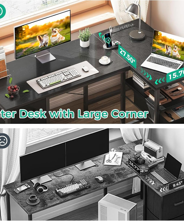 Coleshome L-Shaped Desk