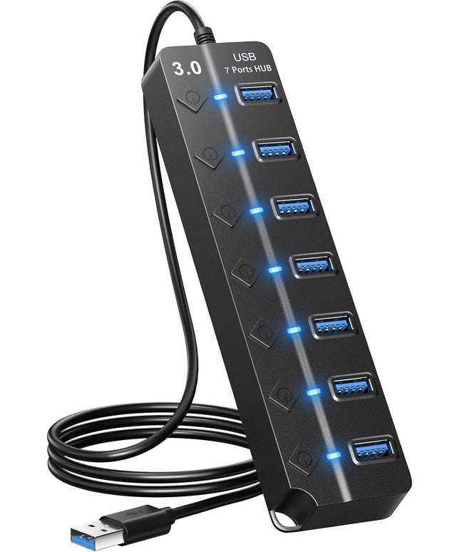 USB Hub 3.0, 7-Port USB Hub