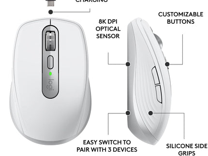 Logitech MX Anywhere 3S Wireless Mouse – 8K DPI