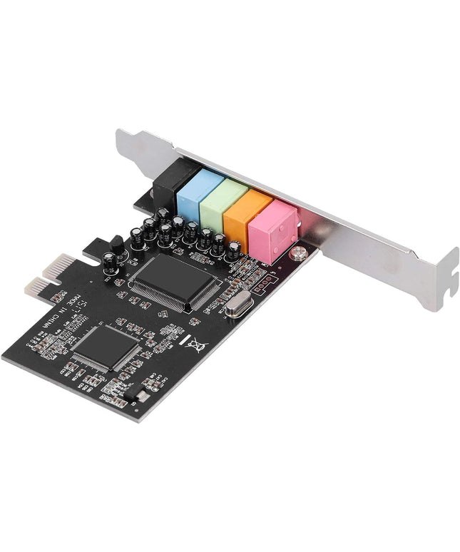 PCI E 5.1Stereo Audio Card,Full Duplex 5.1 Channel PCI Express Sound Card,for 7 Desktop Computer