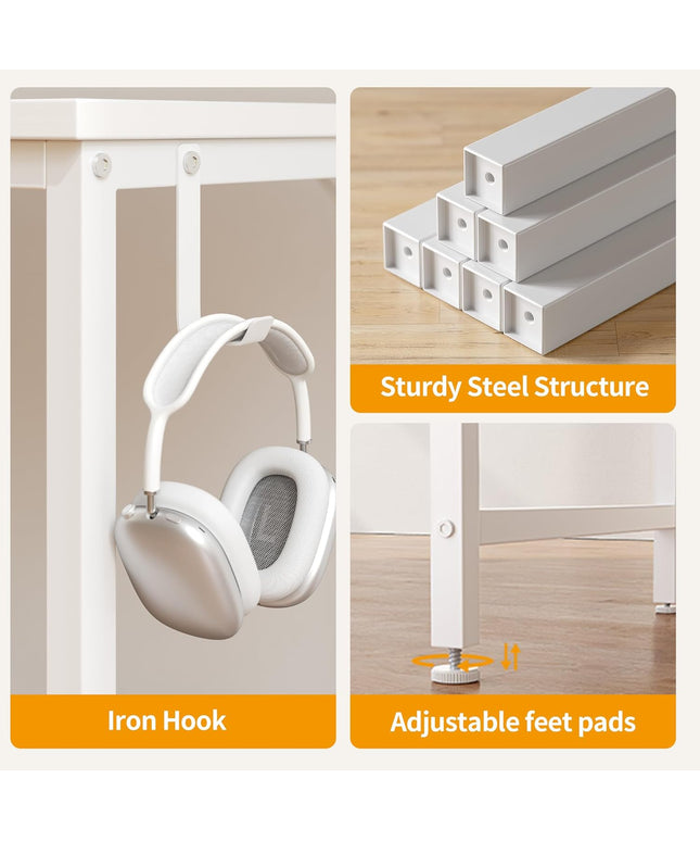 CubiCubi Computer Desk with 2 Drawers