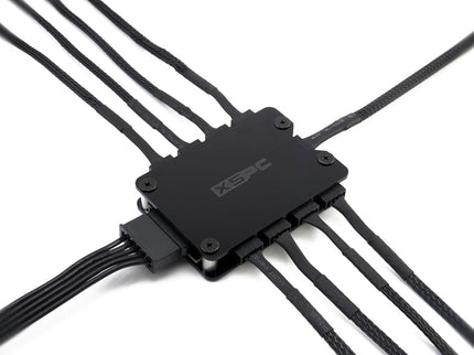 XSPC 8-Way PWM Splitter Hub V2, Black