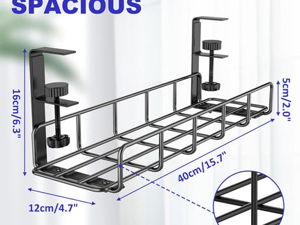 Under Desk Cable Management Tray