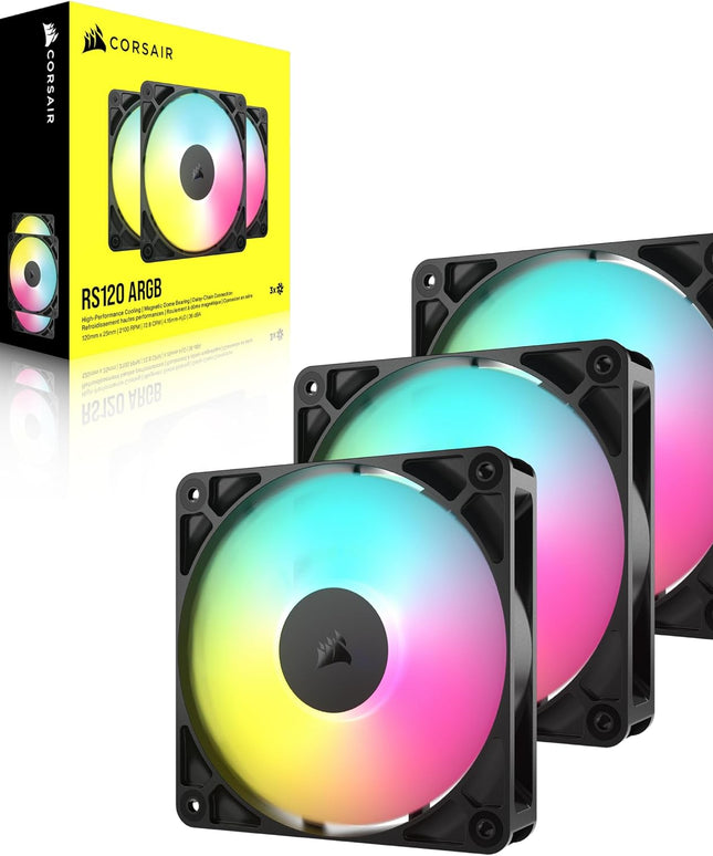 Corsair RS120 ARGB 120mm PWM Fan 3-Pack