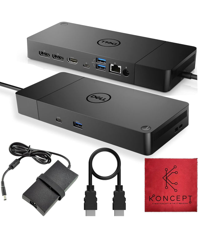 WD19S Docking Station Dual Monitor Bundle - Dock Station with 180W + USB Type-C + HDMI+ Dual DisplayPort - Ultimate Laptop Docking Station