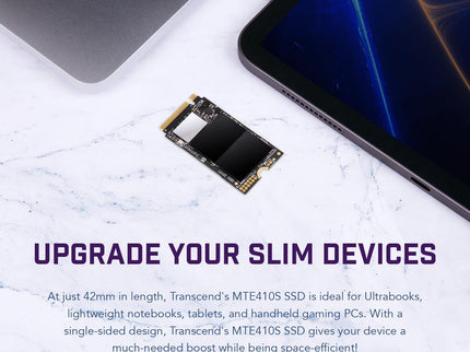 Transcend 512GB M.2 2242 SSD, Up to 5000MB/s, PCIe Gen4x4 NVMe 3D TLC