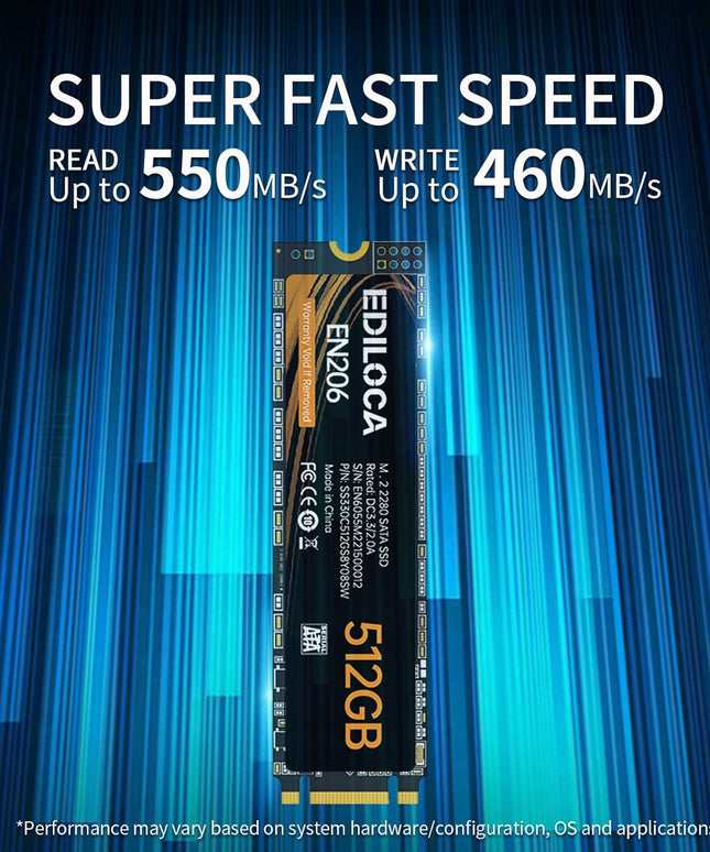 EN206 512GB 3D NAND TLC M.2 SSD