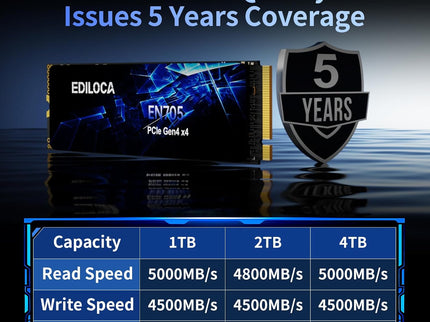 2TB SSD NVMe M.2 2280 PCIe Gen4 x4 Internal Solid State Drive