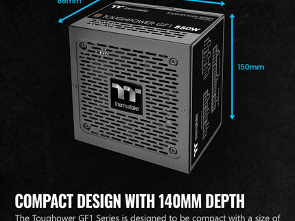 Thermaltake GF1 (2024) Fully Modular ATX 850W Power Supply