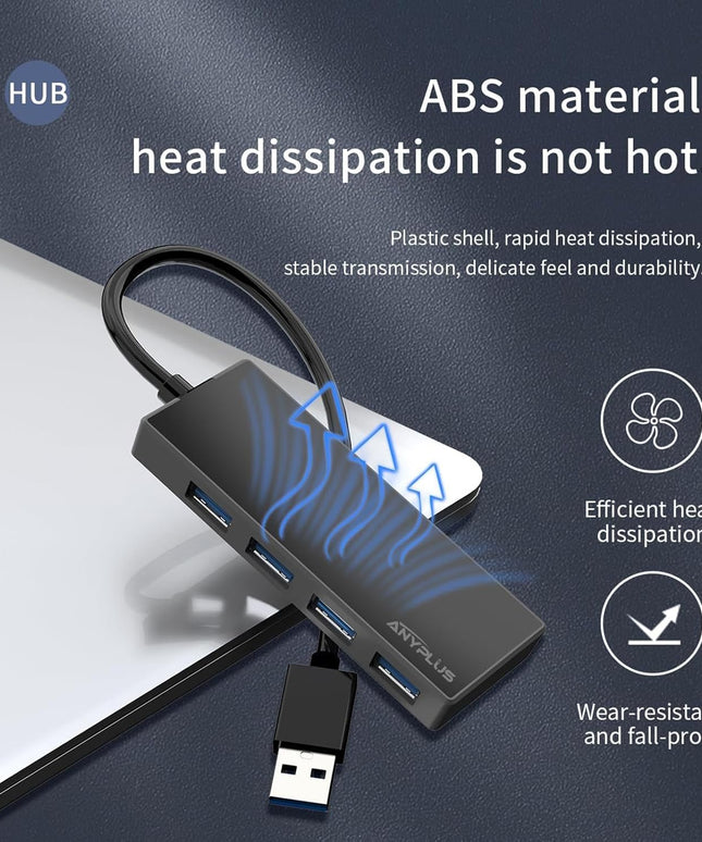 USB 3.0 Hub, 4 Port USB Hub