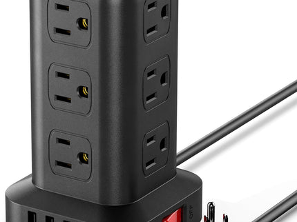 Extension Cord with Multiple Outlets, Surge Protector Power Strip