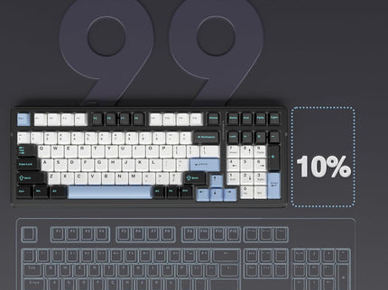 AULA F99 Wireless Mechanical Keyboard – Tri-Mode BT5.0/2.4GHz/USB-C