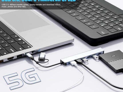 【Upgrade】 USB C/USB Hub, BERLAT