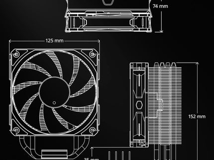 Cooler Master Hyper 212 Black CPU Air Cooler