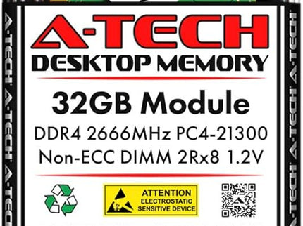 A-Tech 32GB DDR4 2666 MHz