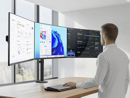 WALI Triple Monitor Mount