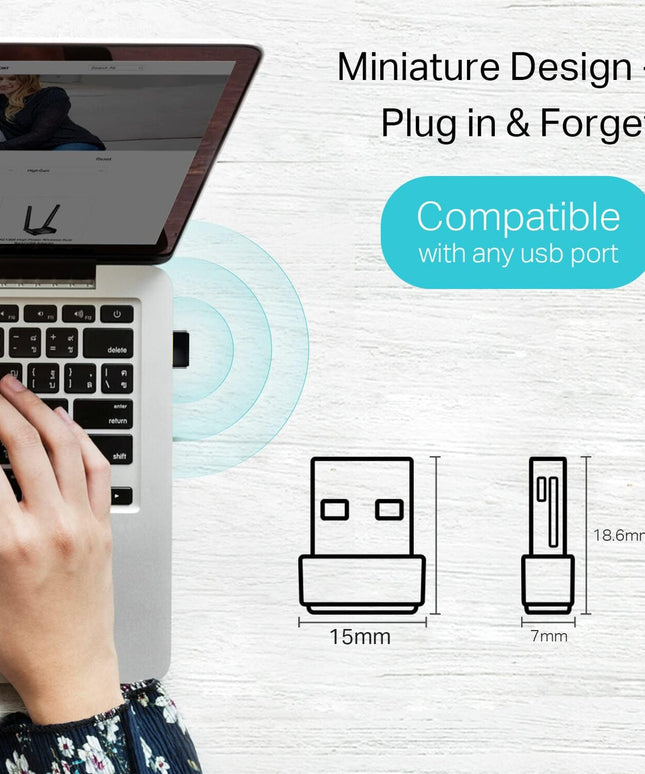 TP-Link Nano AC600 USB WiFi Adapter(Archer T2U Nano)