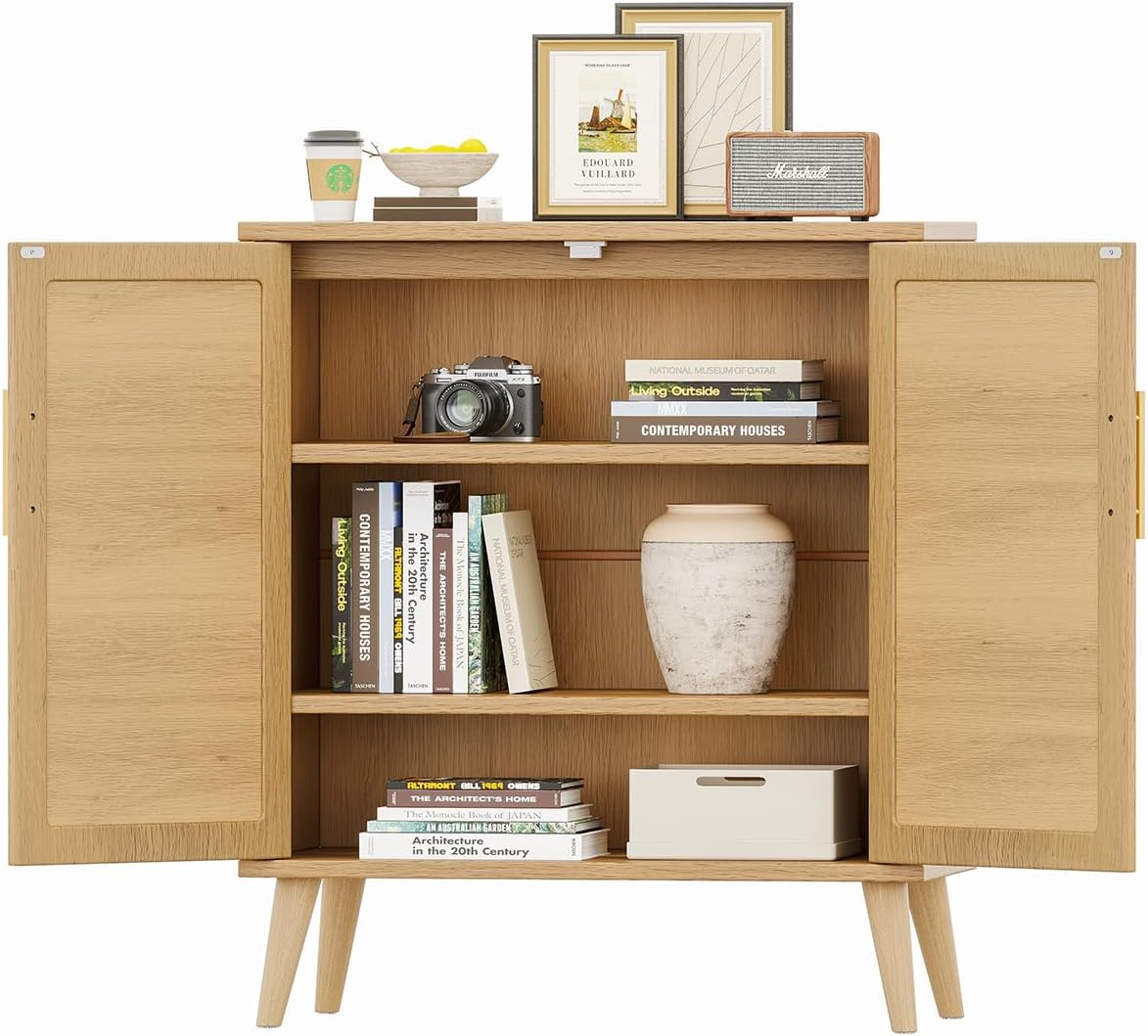 Serava Rattan Storage Cabinet