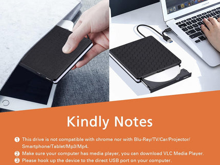 External DVD Drive, Amicool USB 3.0