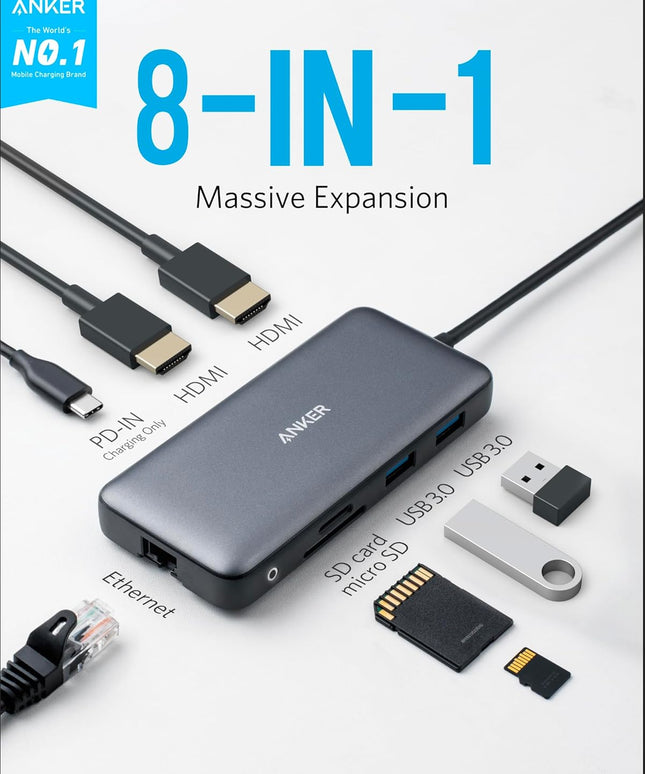 Anker Laptop Docking Station Dual Monitor