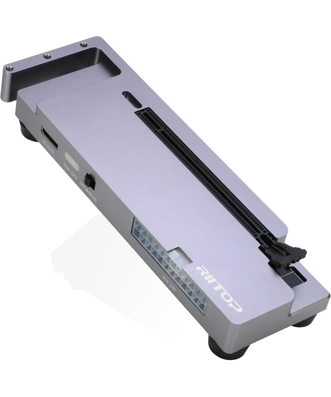 RIITOP OCuLink eGPU Dock 64Gpbs Oculink SFF-8612 External GPU Enclosure for PCIe 4.0 x16 Graphics Cards