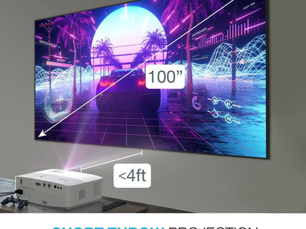 Optoma UHD35STX 4K UHD Short Throw Gaming and Home Entertainment Projector