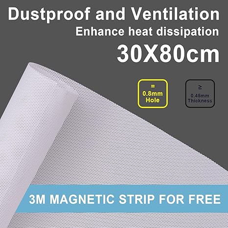 Magnetic 300x800mm PC Dust Filter with Fine Mesh