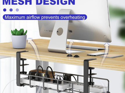 Under-Desk Cable Management Tray