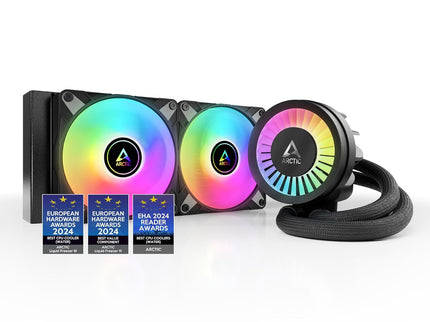 ARCTIC Liquid Freezer III 240 A-RGB AIO CPU Liquid Cooler – PWM Pump, 200–2000 RPM Fans, AM4/AM5 & LGA1851/1700 – Black