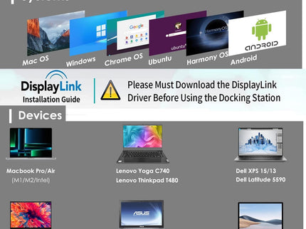 WAVLINK Pro Dual 4K@60Hz Universal Docking Station