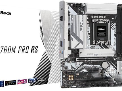 ASRock B760M Pro RS Motherboard DDR5 7200MHz HDMI