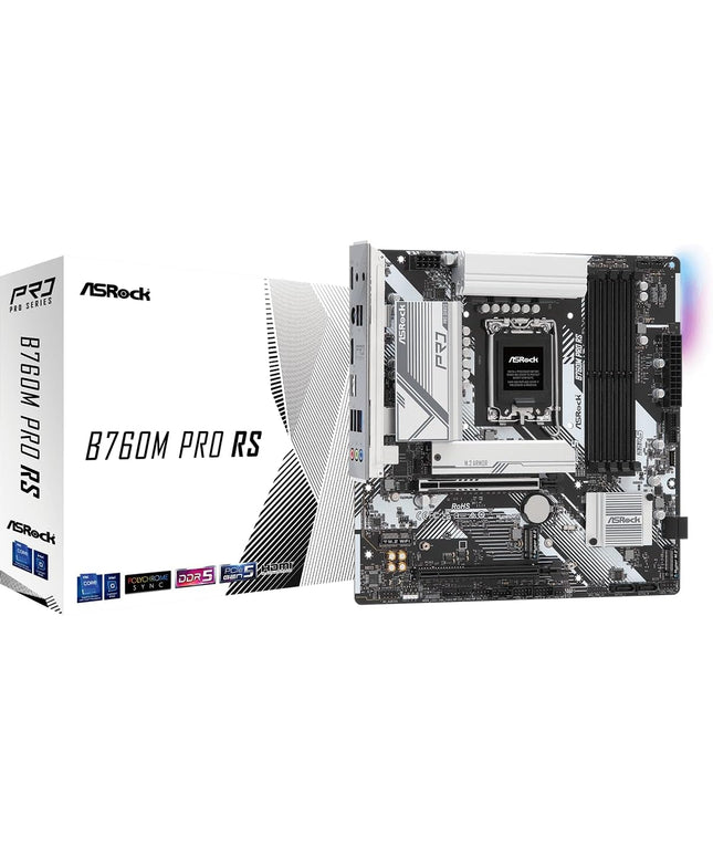 ASRock B760M Pro RS Motherboard DDR5 7200MHz HDMI