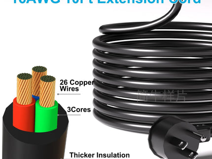 Surge Protector Power Strip Heavy Duty 10 ft Cord