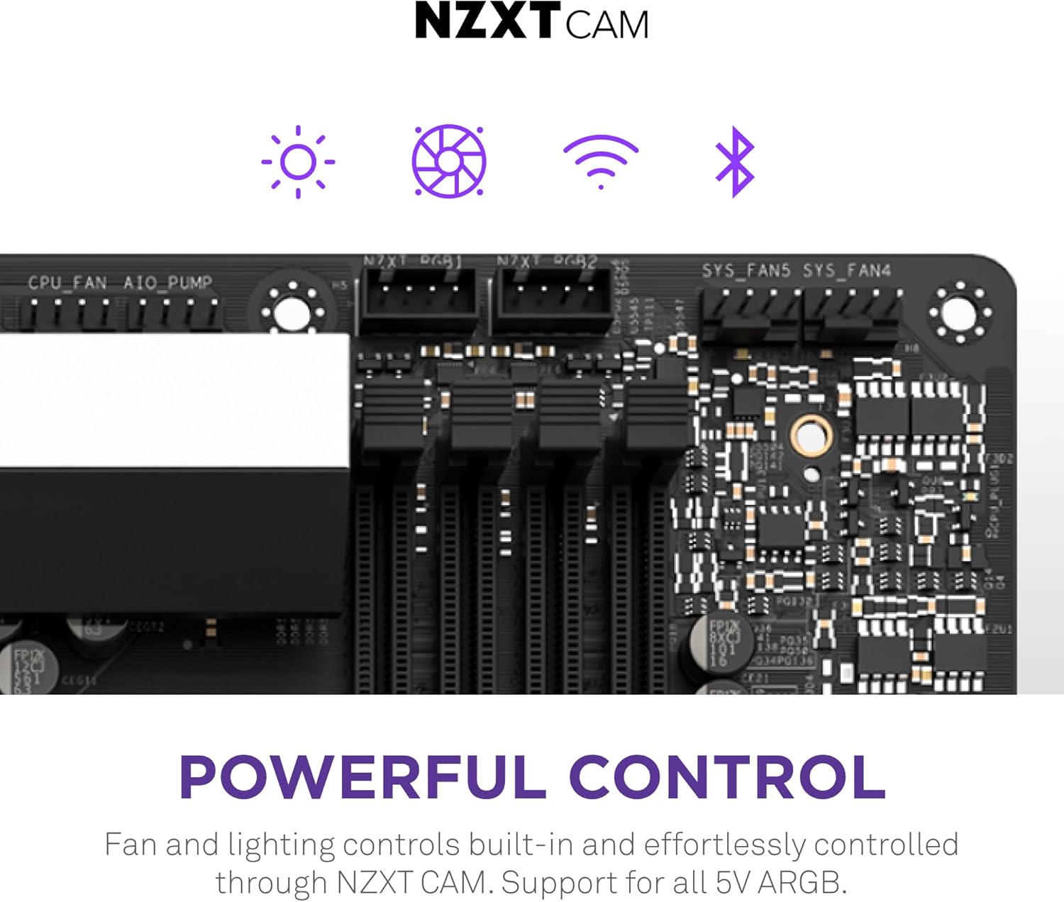 NZXT N7 Z790 ATX Gaming Motherboard - Intel Z790, WiFi 6E, Bluetooth, White