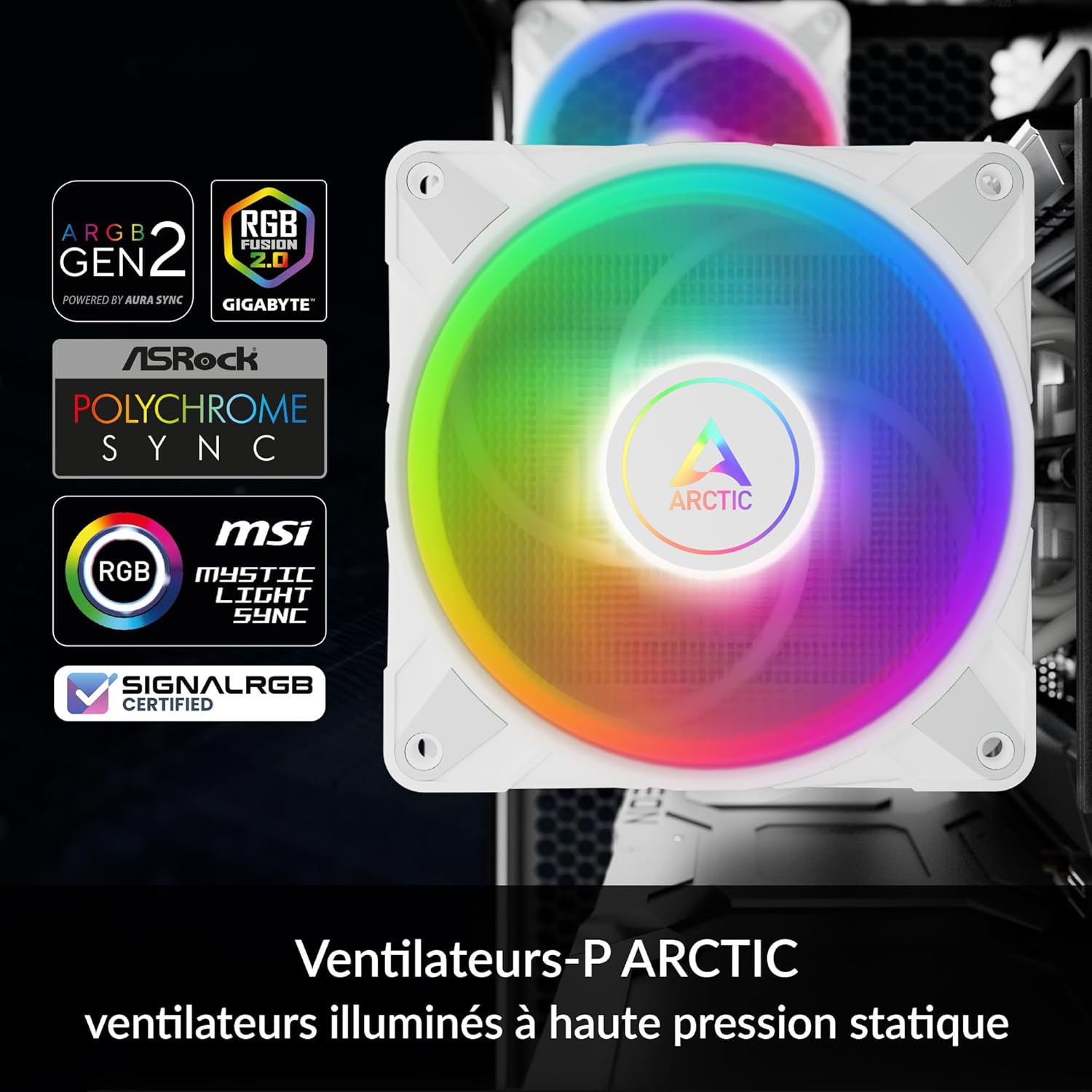 ARCTIC Freezer 36 A-RGB CPU Cooler – Single Tower, Push-Pull 120mm P-Fans, 4 Heat Pipes, ARGB Lighting, 200–2000 RPM, MX-6 Thermal Paste