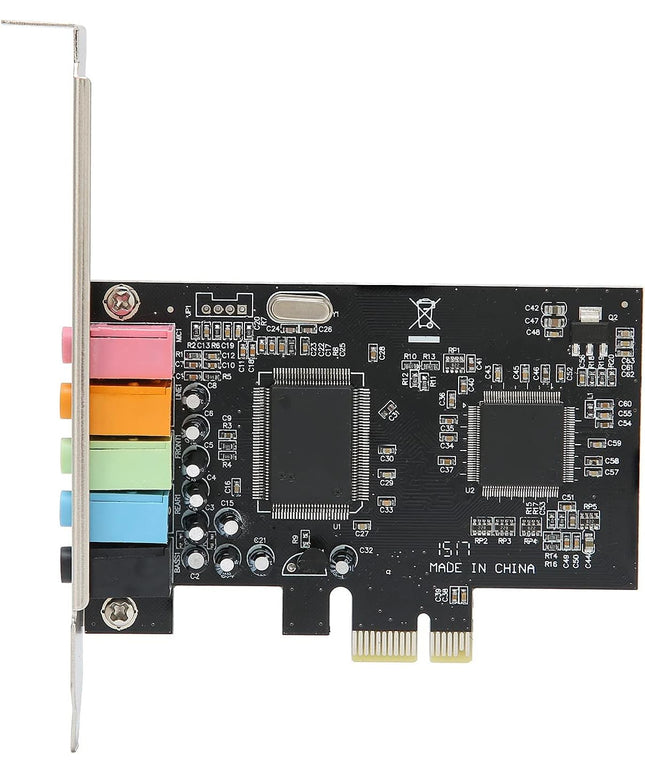 ASHATA PCIe Sound Card, 5.1 Internal Sound Card for PC 7 /Vista/XP 32/64 bit with Low Bracket, 3D Stereo PCI e Audio Card