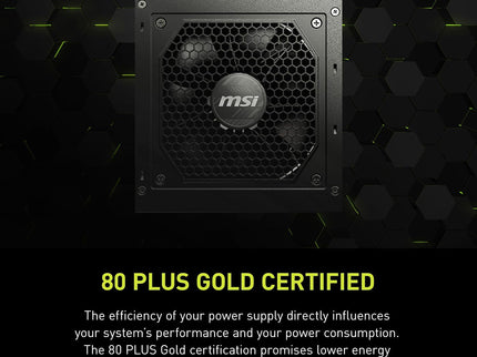MSI MAG A850GL PCIE5, Fully Modular Compact Gaming 850W Power Supply