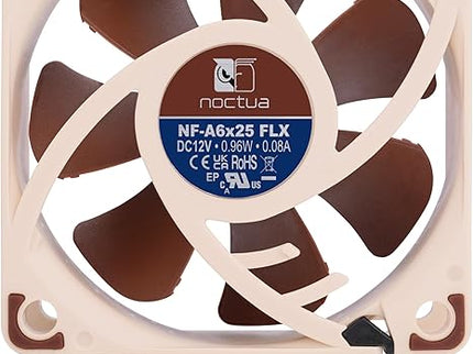 Noctua NF-A6x25 FLX, Premium Quiet Fan, 3-Pin