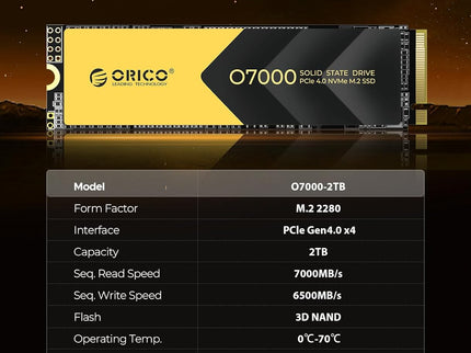 ORICO 2TB NVMe SSD PCIe 4.0