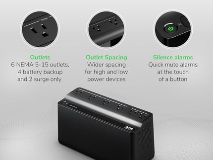 APC UPS Battery Backup Surge Protector