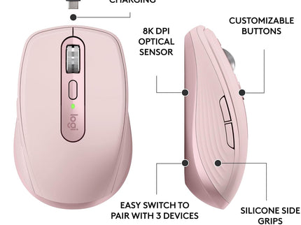 Logitech MX Anywhere 3S Wireless Mouse – 8K DPI