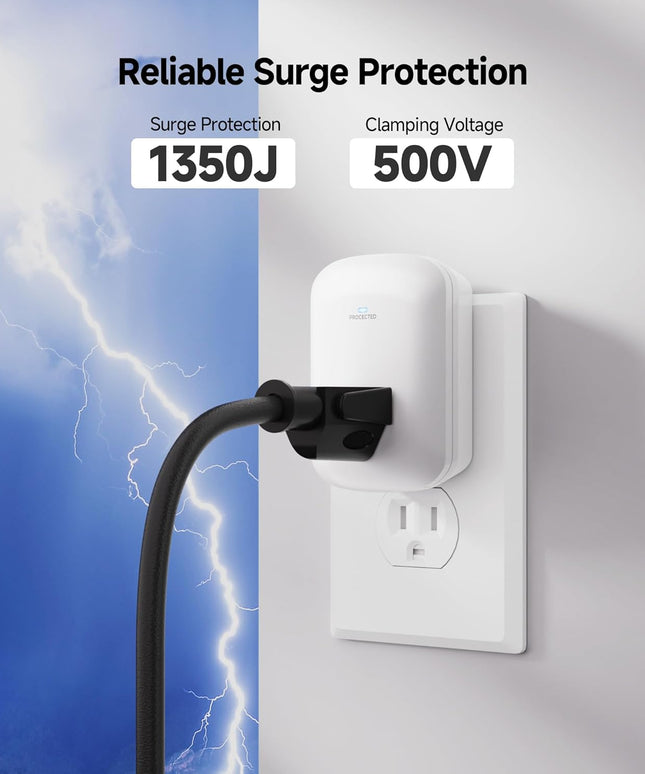 [ETL Listed] Cable Matters 1350 Joules Single Outlet Surge Protector