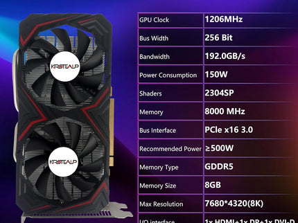 Radeon RX 590 8GB Graphics Card
