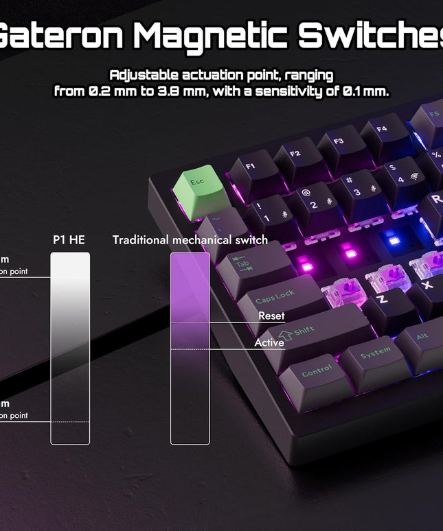 P1 HE 75% Wireless Mechanical Gaming Keyboard