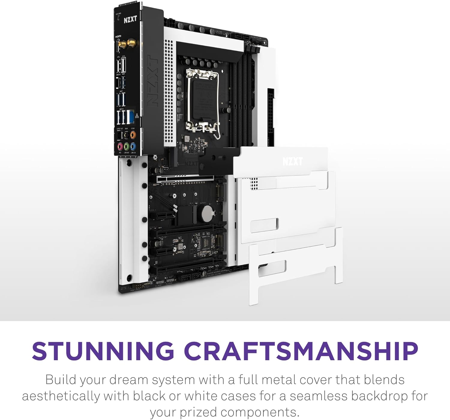 NZXT N7 Z790 ATX Gaming Motherboard - Intel Z790, WiFi 6E, Bluetooth, White