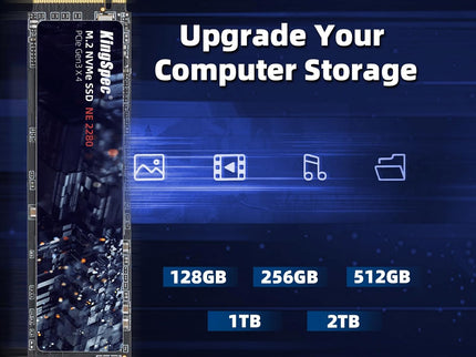 KingSpec SSD 512GB, M.2 NVMe Gen3x4 SSD