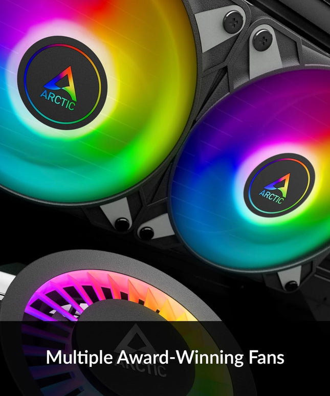 ARCTIC Liquid Freezer III 240 A-RGB AIO CPU Liquid Cooler – PWM Pump, 200–2000 RPM Fans, AM4/AM5 & LGA1851/1700 – Black